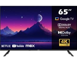 Horizon Smart TV 65 inch - 4K ULTRA HD LED Televisie - XT Line - Google TV WiFi - Voice Assistant - Frameless Slim Design