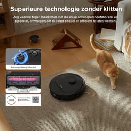 Roborock QV 35A robotstofzuiger - 8000Pa - met dweilfunctie - anti-verstrengeling - Dual Liftable Spinning Mops - Reactive Tech Obstacle Avoidance - Zelfreinigend - 2,7 L stofzak - 4 L watertank - Qrevo Plus/Qrevo upgrade — thumbnail 3