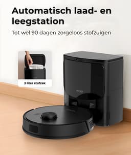 MYBOT X9 PRO - Robotstofzuiger Met Dweilfunctie - 6500PA Zuigkracht - Leegt Automatisch - Ideaal voor Huisdieren - Zelflerende Robotstofzuiger - Met Laadstation - Uitgebreide Mapping - LDS Laser Navigatie - Met leegstation — thumbnail 6