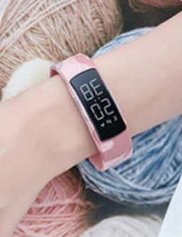 West Watches Model Jungle Activity Tracker Stappenteller Tieners - Smartband - Sporthorloge - Camouflage roze — thumbnail 5