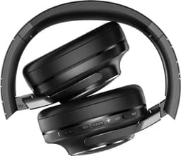 PowerLocus MoonFly Koptelefoon Over-Ear met Passief Noise Cancelling, Draadloze Hoofdtelefoon, Voice Assistant Activation - Zwart/Grijs — thumbnail 6