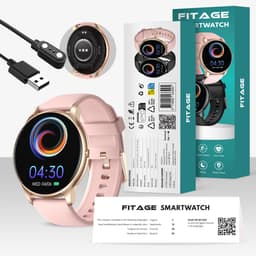FITAGE Sporthorloge met GPS - Smartwatch Stappenteller Horloge - Activity Tracker - Smartwatches Heren, Dames & Kinderen - Roze — thumbnail 9