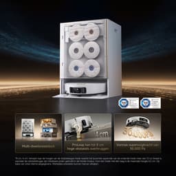 Dreame Matrix10 Ultra White – Robotstofzuiger én dweil met automatische dweilwissel – 30.000 Pa zuigkracht – 100°C zelfreinigend systeem – Voor tapijt, harde vloeren en drempels — thumbnail 10