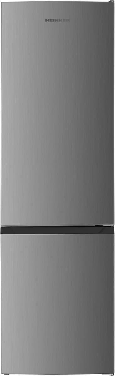 Heinner HC-HM262XE++ Koel-vriescombinatie – 262 L – Elektronische Temperatuurregeling – LED-verlichting – Omkeerbare Deur – RVS – 5 Jaar Garantie — afbeelding 1
