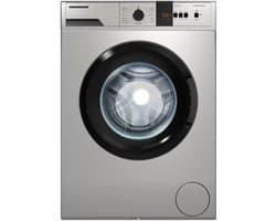 Heinner HWM-VT0610CHSD++ Wasmachine 6 kg – 15 Programma’s met Anti-Kreuk en Allergievriendelijk – Foam Detection – Balance Control – Zilver – 5 Jaar Garantie