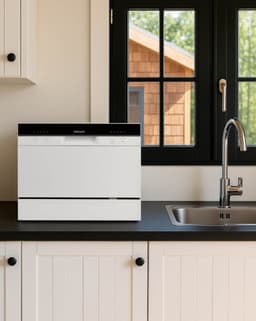 Tomado TDW5501W - Mini vaatwasser - Kleine vaatwasser - Vrijstaand - 6 couverts - 5 programma's - Energieklasse D - Wit — thumbnail 3