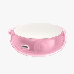 kwmobile Earphones Case for Anker Soundcore Sleep A20 Case - Clear TPU Silicone Earbuds Cover - Pink / Transparent — thumbnail 3