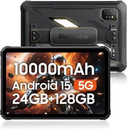 Blackview Active 7 - Tablet - 24GB RAM - 128GB ROM - Dual 4G SIM - 11 inch - 10000mAh - Octa Core - Android 15 Bluetooth 5.0 - NFC - OTG - Zwart — thumbnail 1