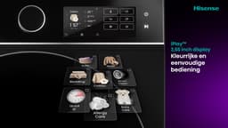 Hisense WF5I1045BBQ Wasmachine - Voorbelading - 10,5 kg - 1400 RPM - Zwart - A-klasse - ConnectLife - Quick Wash - Pure Jet - iFit - iPlay - Trommelverlichting — thumbnail 17