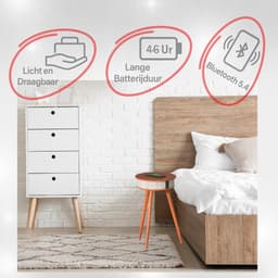 Doppler Barista SoundTable – 3-in-1 Bluetooth Speaker Tafeltje met Wireless Charging & Houten Design –Donker Koffie — thumbnail 6