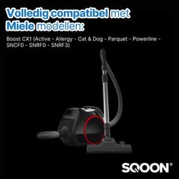 SQOON® XL Filterset geschikt voor Miele Boost CX1 stofzuiger - 2 STUKS - Gelijk aan model: SF-HY 60 - Vervangt HEPA-filter 11639240 - Voor schone en allergievrije uitblaaslucht — thumbnail 7