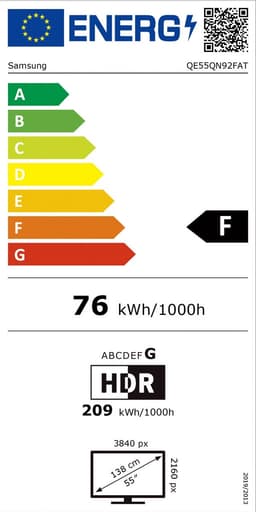 Samsung QE55QN92F - 55 inch - 4K Neo QLED - 2025 - Smart TV — thumbnail 2