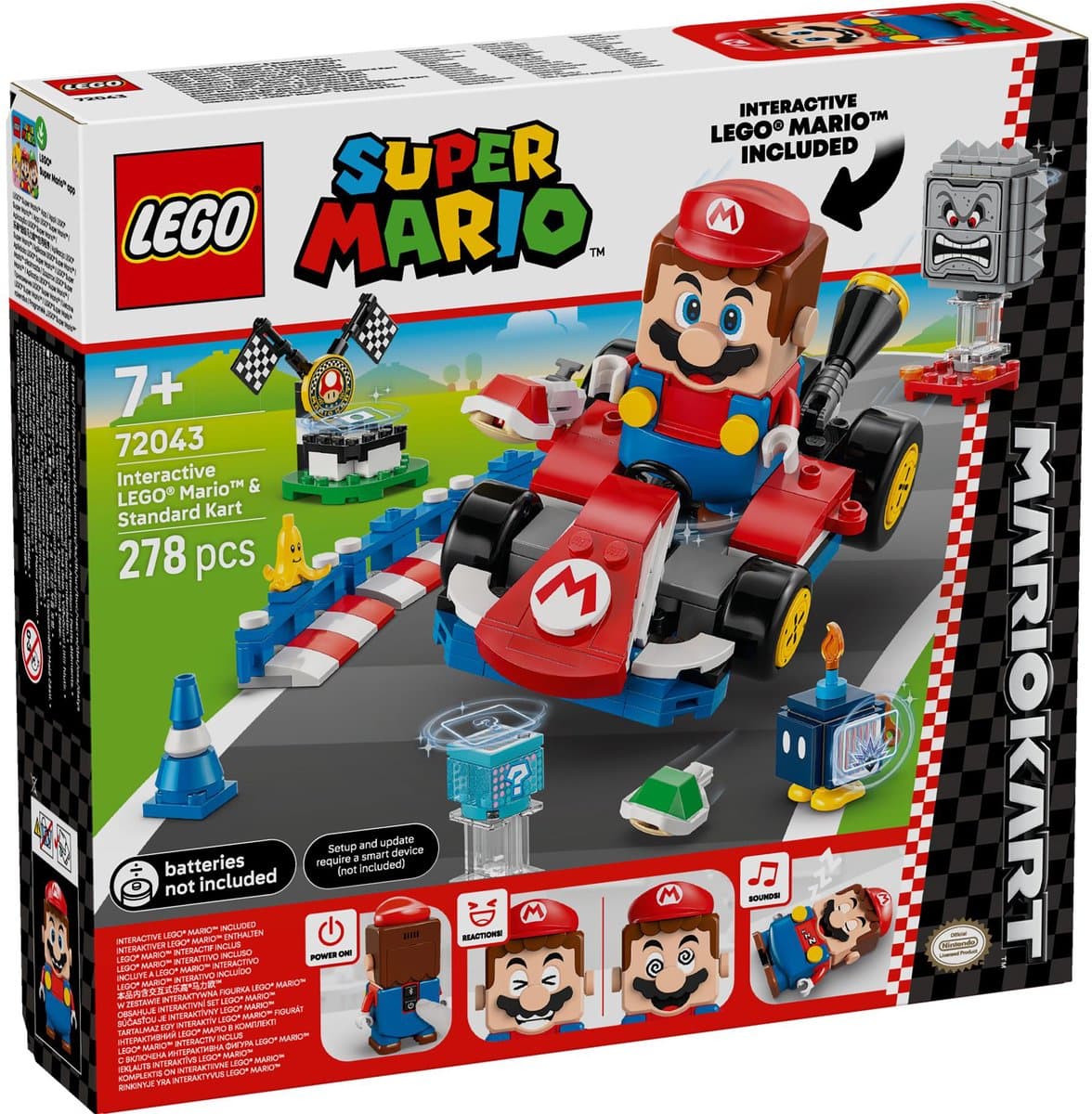 LEGO® Super Mario™: Mario Kart™ – Interactieve LEGO® Mario™ en Standaardkart - 72043 — afbeelding 1