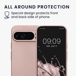kwmobile metallic telefoonhoesje van TPU - geschikt voor Google Pixel 9 Pro - Flexible case voor smartphone - In metallic arctische bes — thumbnail 5