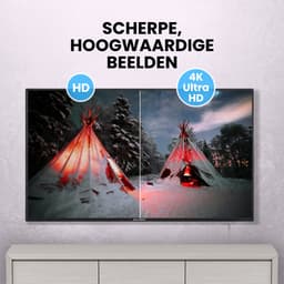 Salora FOD55UV - Smart tv 55 inch - 4K TV - 55 inch tv - Smart TV - Borderless - Zwart - 2025 — thumbnail 6