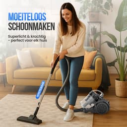 Strex Stofzuiger Zonder Zak - 700W Krachtige Zakloze Stofzuiger - HEPA Filter - 2.5L Stofreservoir - Extra Lang Snoer - Inclusief 4 Opzetstukken — thumbnail 4