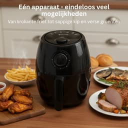 BluMill Mini Airfryer - Compacte Heteluchtfriteuse - Airfyer 2 Personen - 1000W - 2L — thumbnail 4