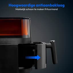 MEDION X10 XL hetelucht friteuse (5 liter XXL frituurmand, stoom voor knapperig voedsel, 1.500 watt, kijkvenster, schudalarm, digitaal bedieningspaneel, 10 automatische programma's, tot 230 °C) — thumbnail 16