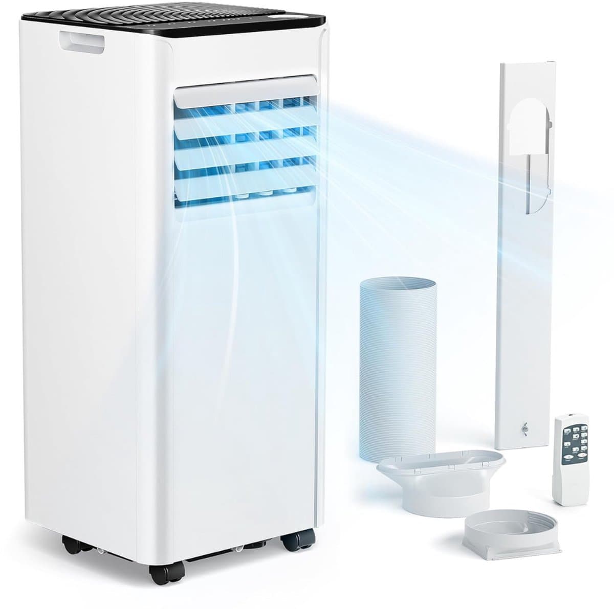 DailySupplies® Mobiele Airco - Airconditioning - Ventilatoren - Airco Zonder Afvoerslang - Wit — afbeelding 1