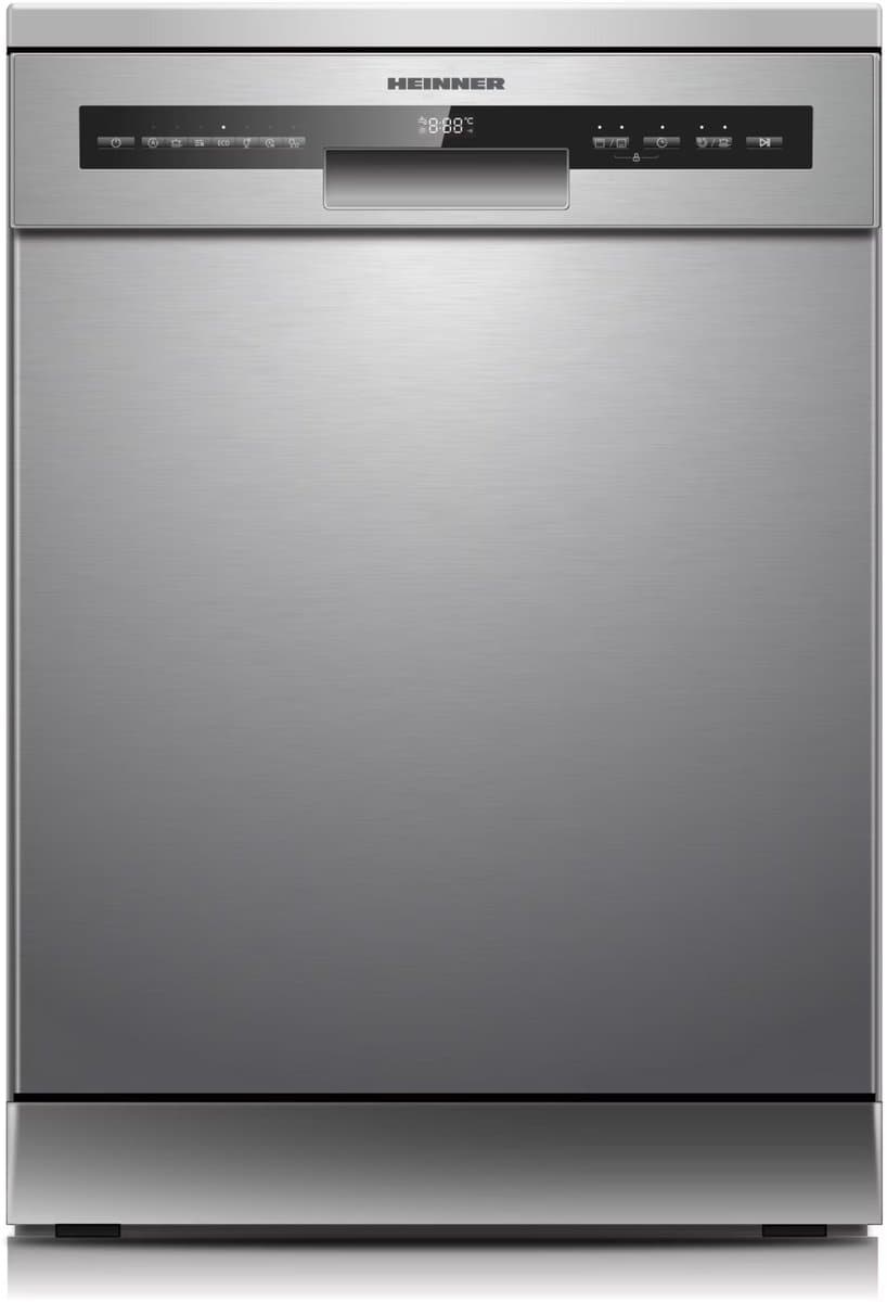 Heinner HDW-FSM60714AXD+++ Vrijstaand Vaatwasser – 14 Couverts – Digitaal Display – 7 Wasprogramma’s – Dual Zone – Automatische Deuropening – RVS – 5 Jaar Garantie — afbeelding 1