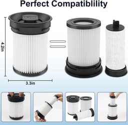 2x Fijnstoffilter set geschikt voor Miele Triflex HX1 Facelift & HX2 steelstofzuigers Alternatief vervanging filter HX-FSF — thumbnail 2