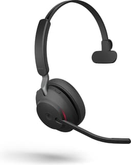 Jabra Evolve2 65 MS Mono Bluetooth Headset USB-A - Microsoft Teams gecertificeerd - Incl. Laadstandaard - Zwart — thumbnail 1