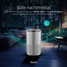 Duux Bright 2 Smart Luchtreiniger - 210 CADR geschikt voor 42m² - Air Purifier met Luchtkwaliteitsindicator en Ionisator - Wit — thumbnail 4