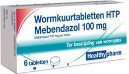 Healthypharm Wormkuurtabletten Mebendazol 100mg - 3 x 6 tabletten — thumbnail 3