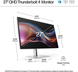 HP Series 7 Pro Serie 7 Pro 27 inch QHD Thunderbolt 4 monitor - 727pu — thumbnail 3