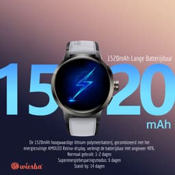 Wiesba Ultra Pro Serie 5 Smartwatch - Sporthorloge met Hartslagmeter - Bloeddrukmeter - Stappenteller - Sport Horloge met Belfunctie - Smart Watch Saturatiemeter - 1.73inch AMOLED - 466*466 Resolutie - GPS - Android/iOS — thumbnail 7