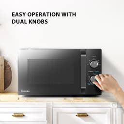 Toshiba MW2-MM20PF(BK) - Solomagnetron - 10 Jaar Garantie op Magnetronbuis - 20 liter - Zwart — thumbnail 16
