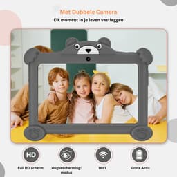White-Label® Kindertablet Vanaf 3 Jaar - Tablet Kinderen - Kinderspeelgoed - Grijs — thumbnail 5
