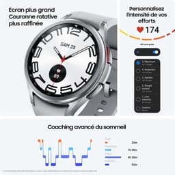 Samsung Galaxy Watch6 Classic - LTE/4G variant - Smartwatch - 43mm - Silver — thumbnail 13