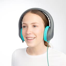 KidsCover EduFlex Aqua koptelefoon - Hoofdtelefoon met Volumebegrenzing - Bekend van school - Kinderkoptelefoon met microfoon - USB-C — thumbnail 5