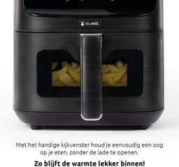 BluMill Airfryer – Heteluchtfriteuse met 8 Programma’s – 4,5 Liter – 1500W – Inclusief Crispplaat — thumbnail 13