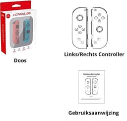 NEEBIE SWITCH JOY CON GROEN CONTROLLERS Links en Rechts — thumbnail 5