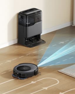 eufy Clean Omni C20 Robotstofzuiger met reinigingsstation - Robot Vacuum - 7.000 Pa Zuigkracht, Ronddraaiende Dweilpads, Met Objectdetectie, 8,5 cm Ultraplat Design, Zwart — thumbnail 3