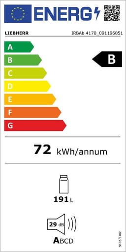 Liebherr IRBAd 4170 Peak BioFresh koelkast Ingebouwd 191 l D Roestvrijstaal — thumbnail 2