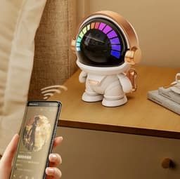 Astronaut Bluetooth speake - Draagbare Bluetooth speaker - Schattige Draadloze Draagbare Buitenluidspreker Met Verlichting- Mini Stereo Bluetooth speake 5.0 — thumbnail 5
