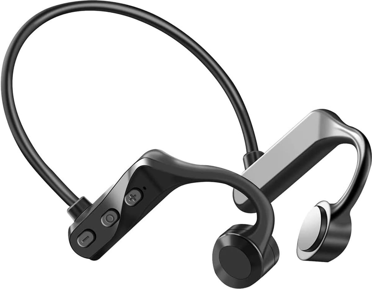 OFMOTRA Bone Conduction Headphone - Open Ear Koptelefoon - Sport Headset - IPX5 Waterbestendig - Oortjes Draadloos - Draadloze Koptelefoon - Bluetooth Oordoppen met Nekband - Zwart — afbeelding 1