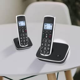 ApexArte® Huistelefoon - Senioren Telefoon Vaste Lijn - GSM - Zwart — thumbnail 2