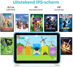 White-Label® Kindertablet Vanaf 3 Jaar - Tablet Kinderen - Kinderspeelgoed - Blauw — thumbnail 3
