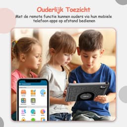 Olvy Kindertablet PRO - 6000 mAh - Vanaf 3 Jaar - 128GB - 4GB+4GB RAM - Ouder Control App - 10 Inch - Tablet - Tablet Kinderen & Volwassenen - Stevige Beschermhoes - 100% Kidsproof — thumbnail 10