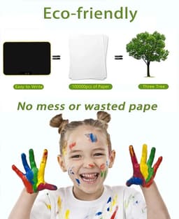Eszenzics™ Tekentablet XXL - Extra groot 58cm - Kristalhelder - Digitaal Schrijftablet - Tablet kinderen - LCD scherm kleur - Oplaadbaar - Drukgevoelig tekenen — thumbnail 7