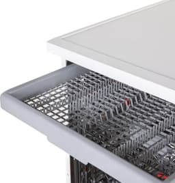 Sharp QWNA1DF45EWEU - vrijstaande vaatwasser - energie label E - 15 couverts - besteklade + topsproeier - wit — thumbnail 8
