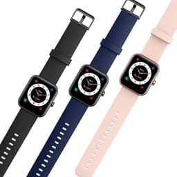 Smartwatch Dames Heren en Kinderen - Watch geschikt voor Android/ iOs - Zwart — thumbnail 9