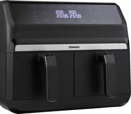 Tomado TAF8001B - Dubbele airfryer - 2 x 4 liter inhoud - XXL - 1700 watt - Tiptoetsbediening - 8 automatische programma's - Zwart — thumbnail 8