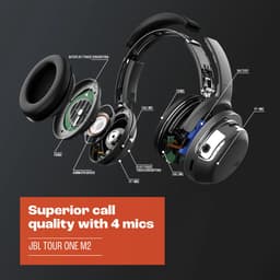 JBL Tour One M2 - Draadloze Noise Cancelling Koptelefoon - Bluetooth - Over Ear - Adaptive ANC - 50 uur batterij - Champagne — thumbnail 8