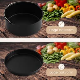 Perow Accessoires voor heteluchtfriteuse - Airfryer Accessoires - Geschikt voor XL en XXL - Complete Set - ø 20 cm — thumbnail 5