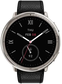 Amazfit Active 2 Round - Smartwatch - 44 mm - Black leather — thumbnail 8